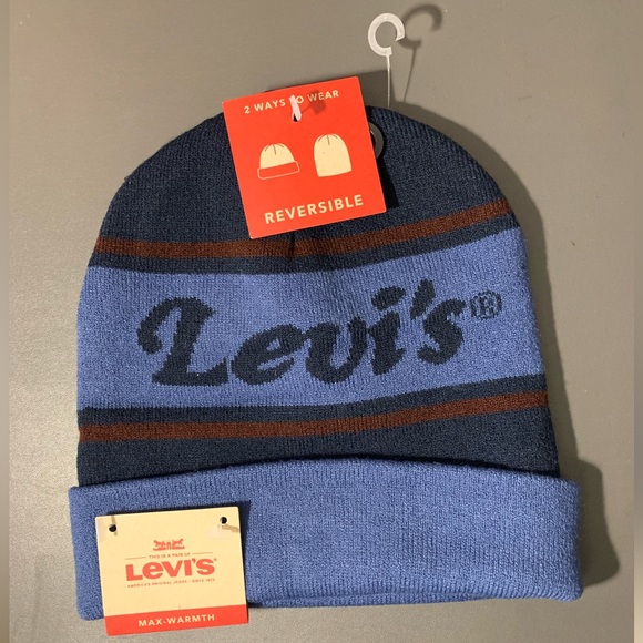 LEVIS 2 WAYS TO WEAR REVERSIBLE SKULLY HAT - Picture 1 of 3